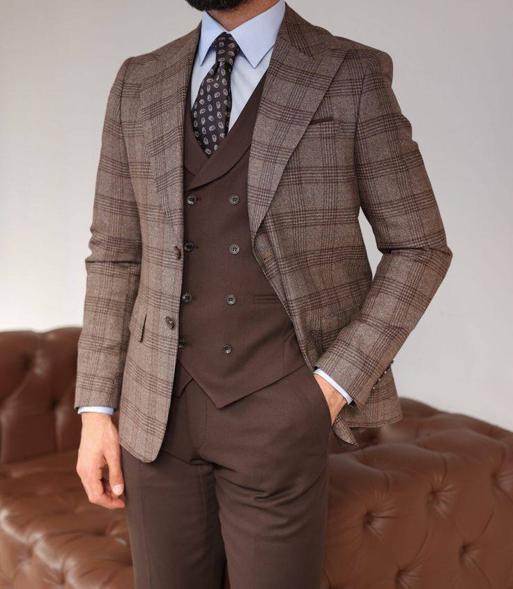 A tailored checked shirt and jacket.