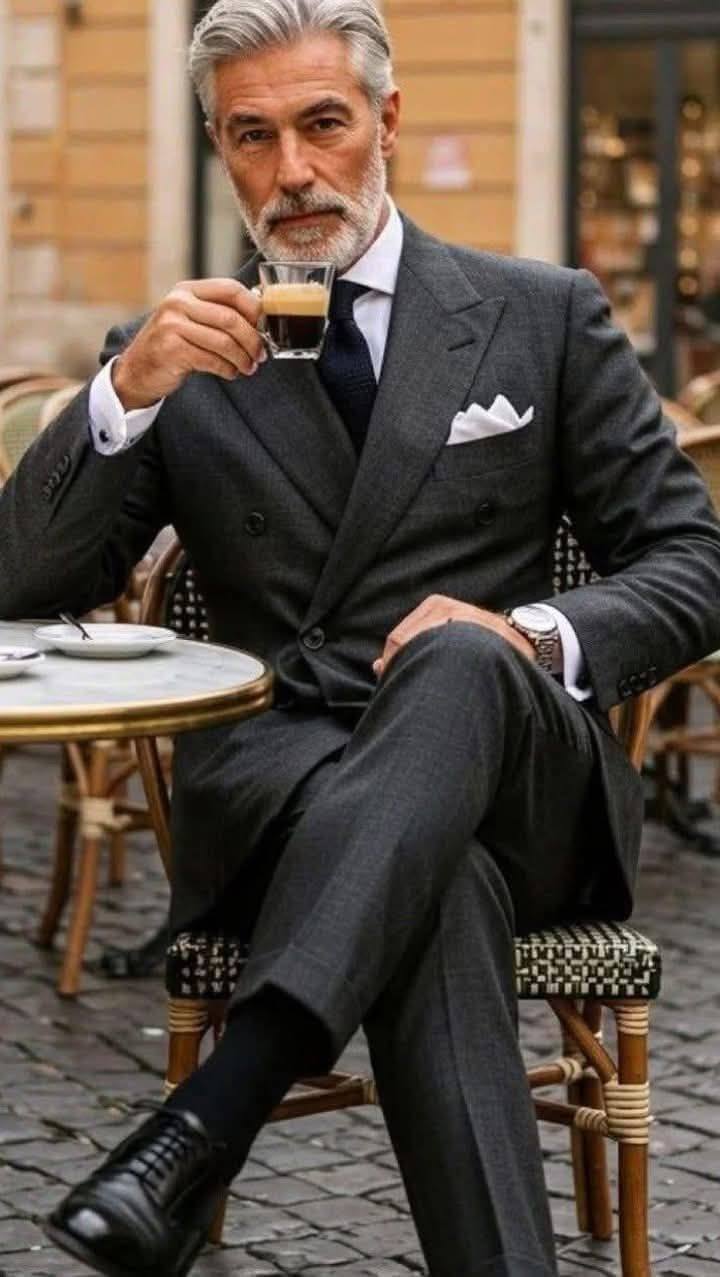 A textured tailored jacket.