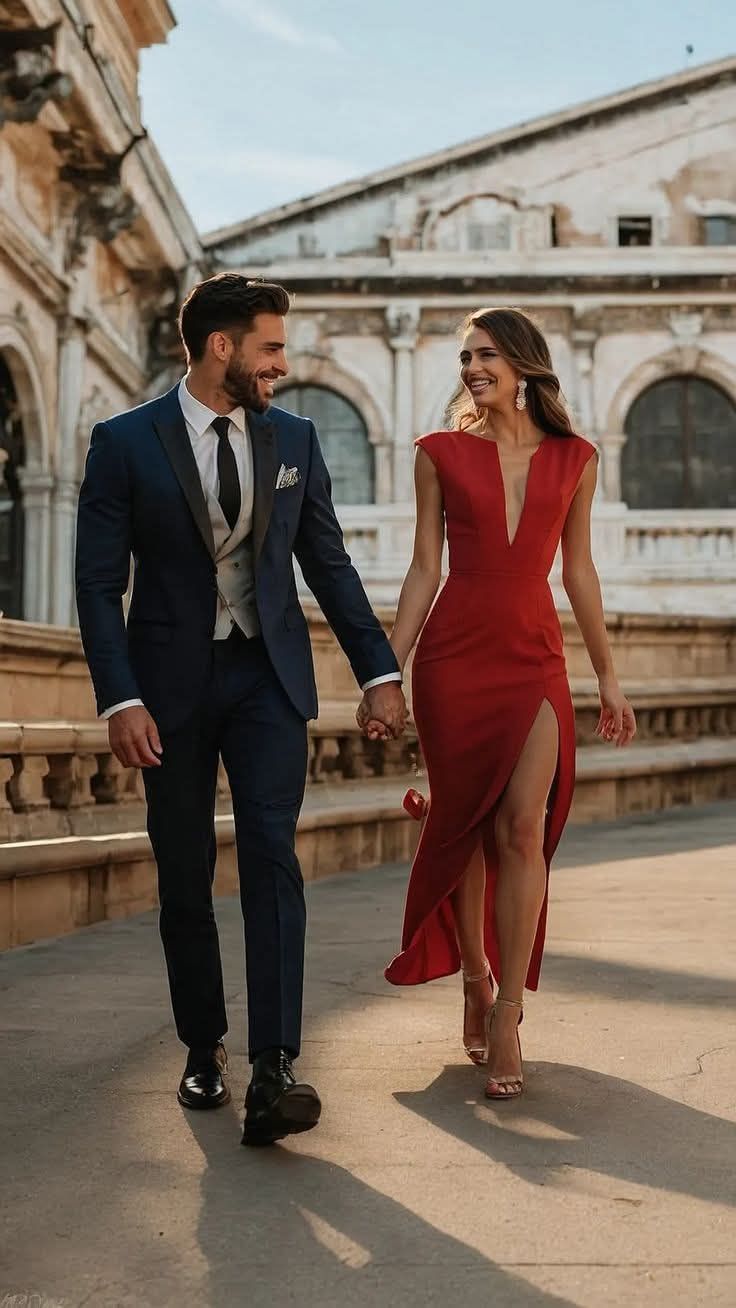 A couple in tailored garments by Sahib — for events, weddings and special occasions.