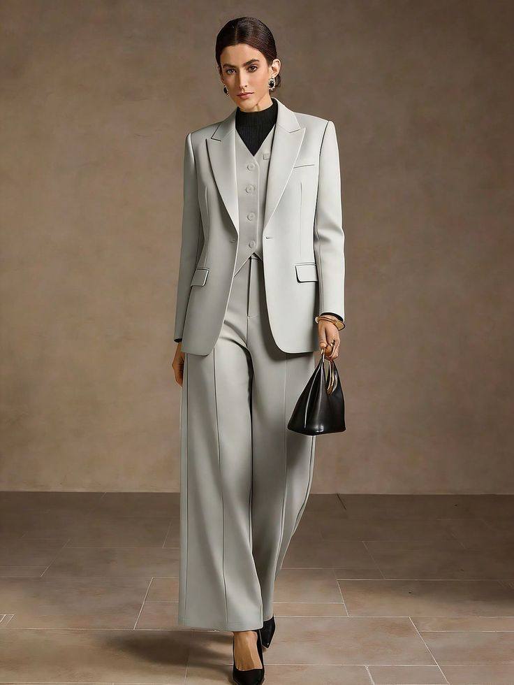 Tailored women's suit by Sahib.
